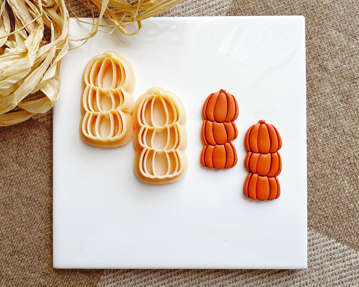 Pumpkin Stack Clay Cutter - Fall & Halloween 2024