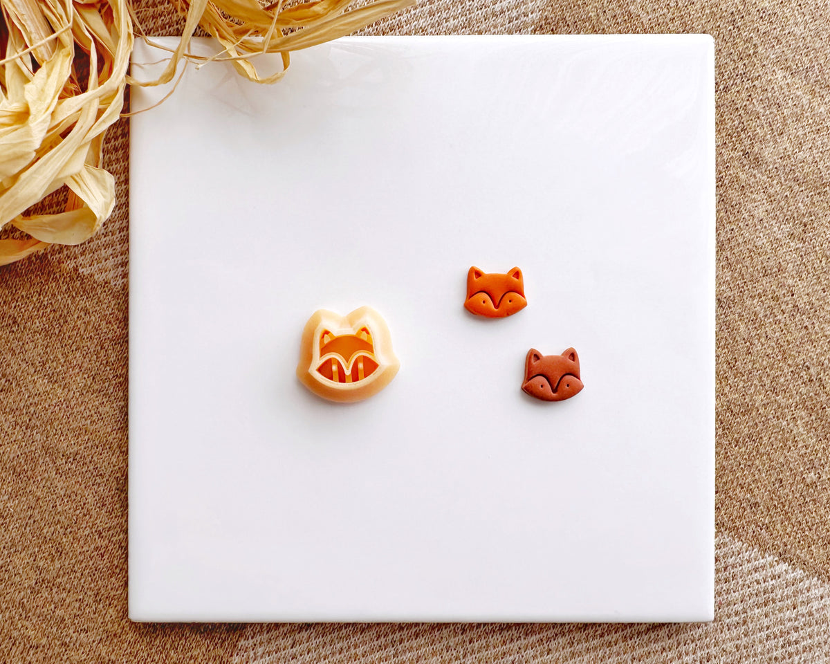 Cute Fox Clay Cutter – Fall & Halloween Polymer Clay Tool