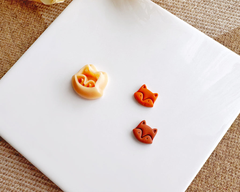Cute Fox Clay Cutter – Fall & Halloween Polymer Clay Tool – BabylonCutters