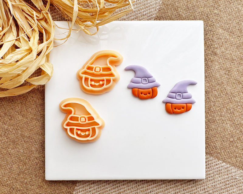 Pumpkin Witch Clay Cutter - Fall & Halloween 2024