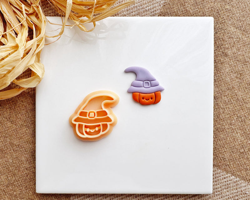 Pumpkin Witch Clay Cutter - Fall & Halloween 2024