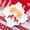 Dala Horse Clay Cutter Mirror Set – 1, 1.25, 1.5 Inch Christmas Polymer Clay Tools
