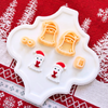 Christmas Ghost Clay Cutter Set – 4 Piece Mirror Cutters in 1 and 1.25 Inch