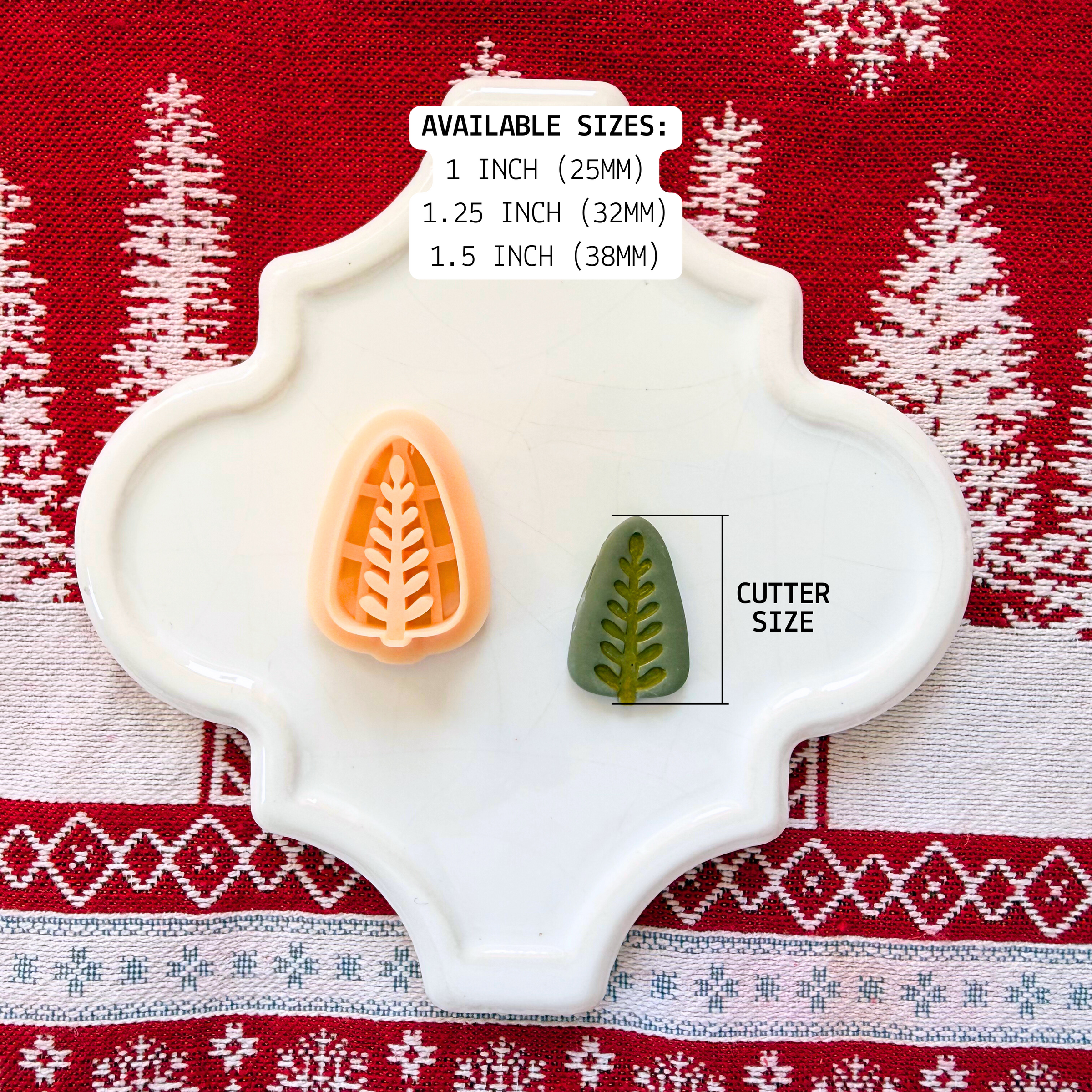 Modern Nordic Tree Clay Cutter – Christmas Clay Tool