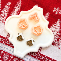 Gingerbread House Clay Cutter – 0.75, 1, 1.25 Inch Christmas Polymer Clay Tools