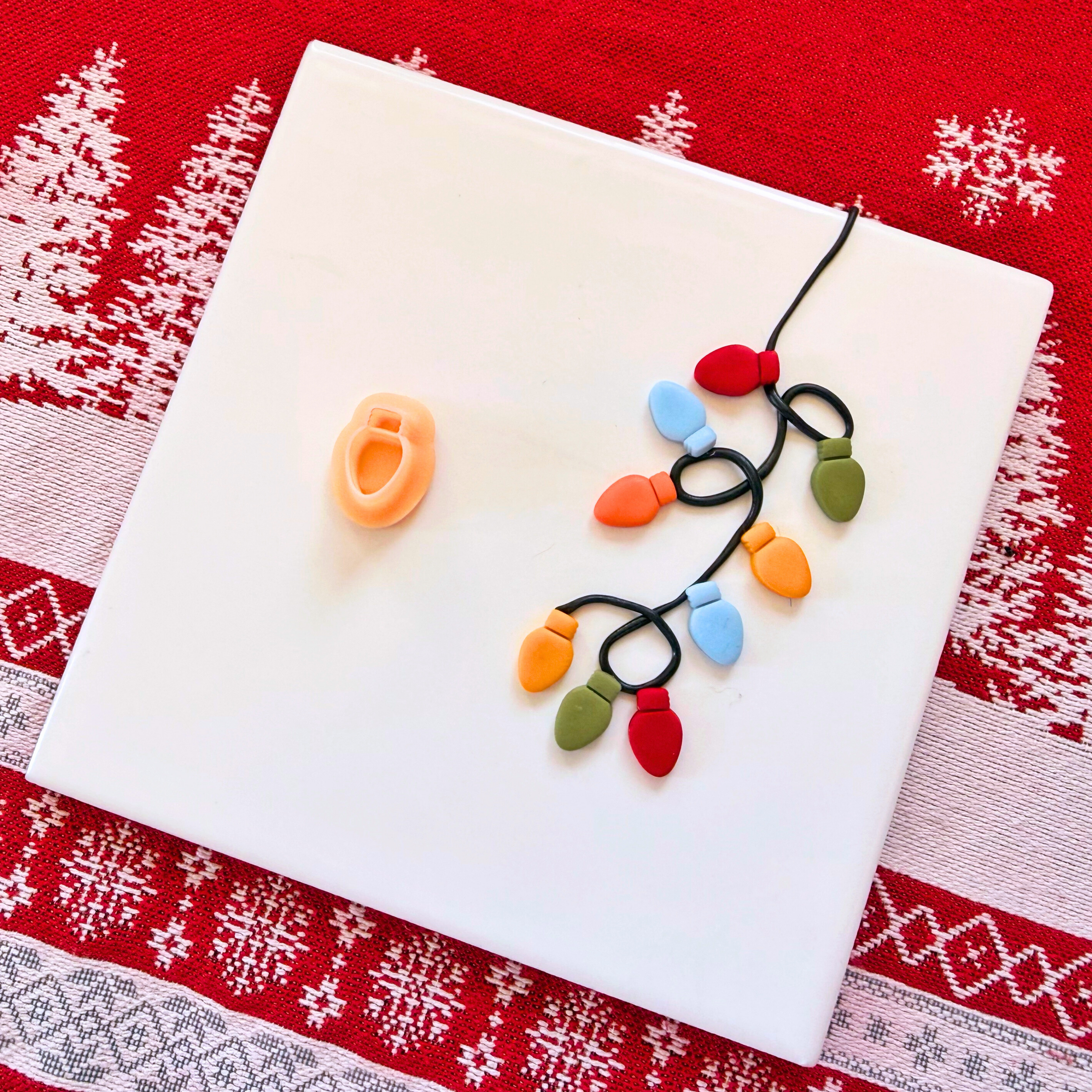 Christmas Light Clay Cutter – Mini Polymer Clay Tools for Earrings