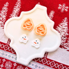 Melted Snowman Clay Cutter Mirror Set – 0.75, 1, 1.25 Inch Christmas Polymer Clay Tools