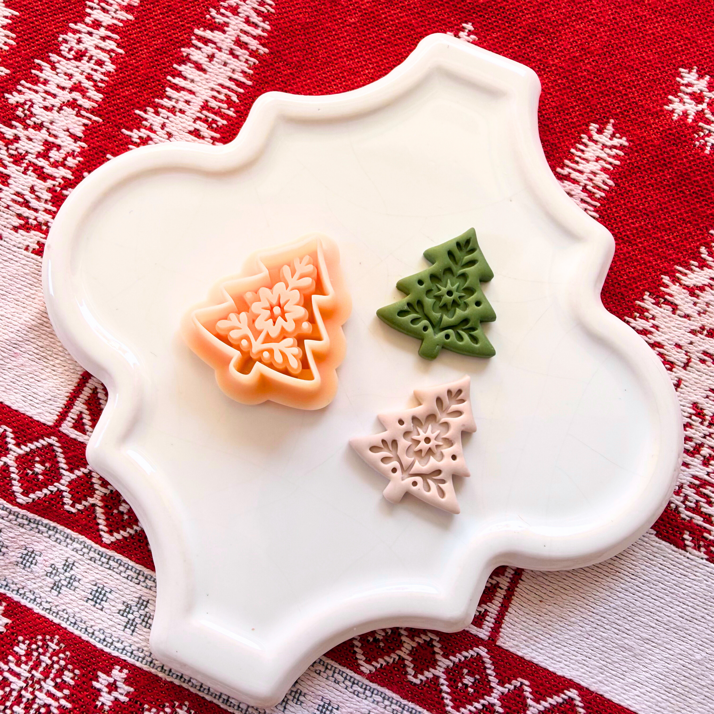 Nordic Christmas Tree Clay Cutter – Polymer Clay Tool
