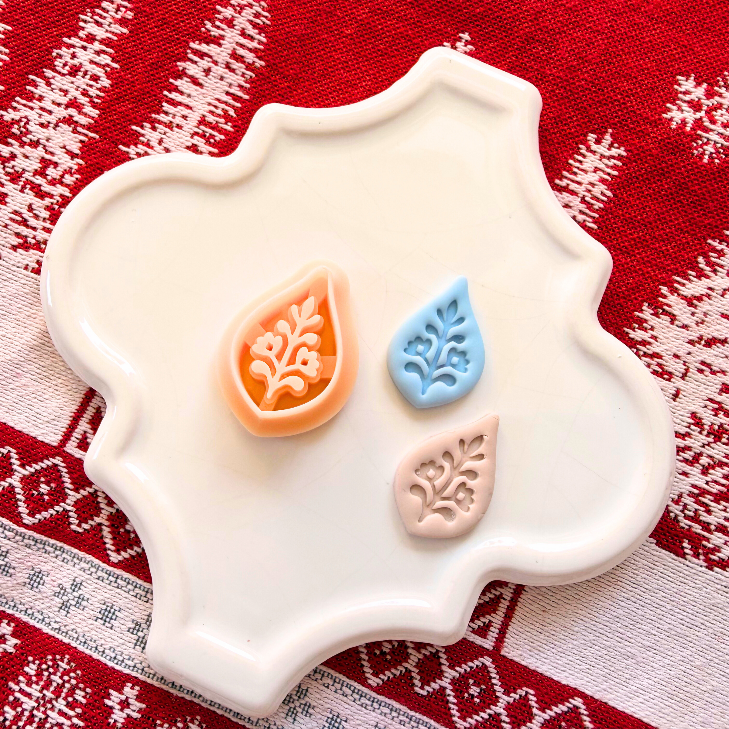 Nordic Christmas Drop Clay Cutter – Polymer Clay Tool