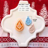 Nordic Christmas Drop Clay Cutter – Polymer Clay Tool