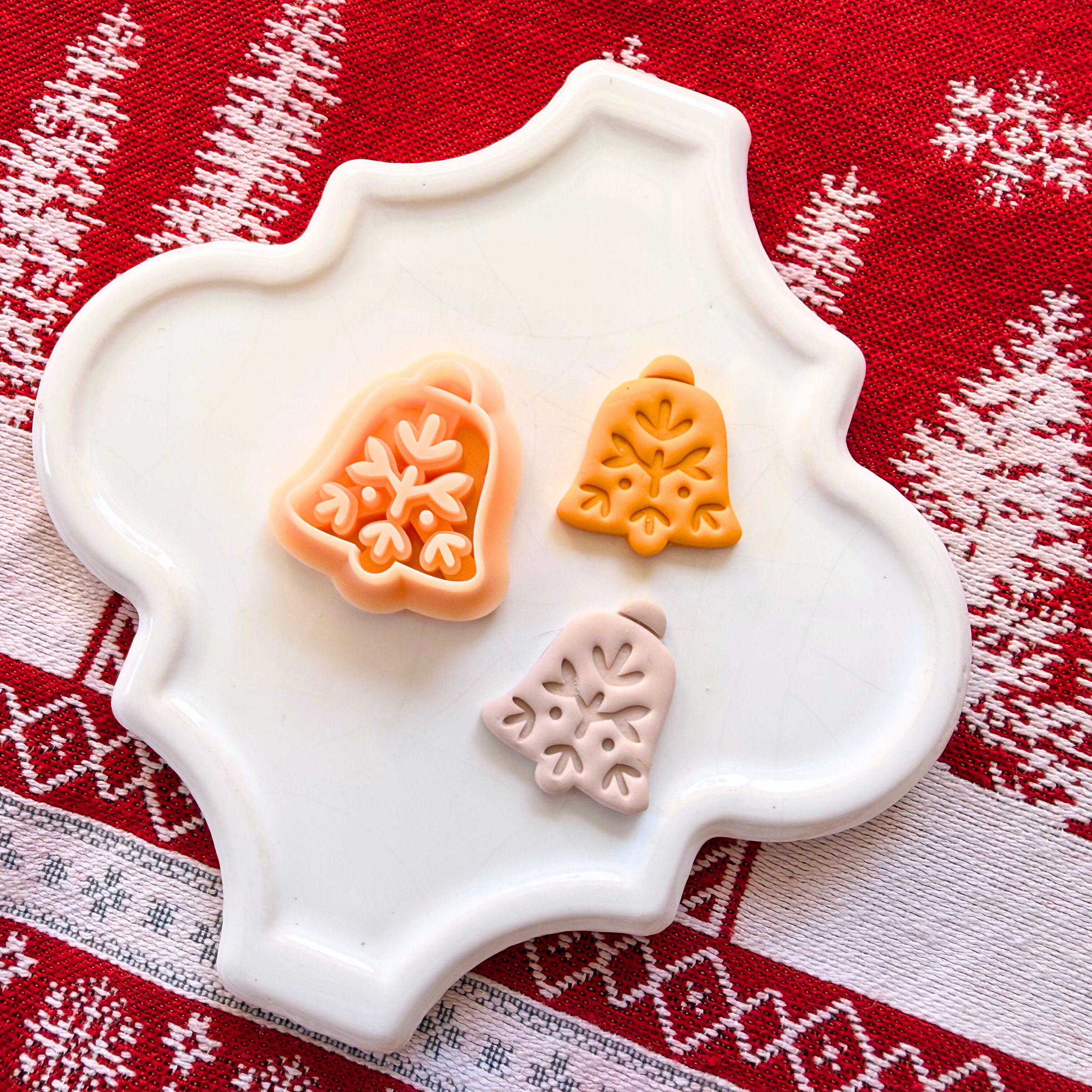 Nordic Christmas Bell Clay Cutter – Holiday Jewelry Tool