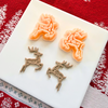 Nordic Reindeer Clay Cutter Mirror Set – 1.25 and 1.5 Inch Christmas Polymer Clay Tools