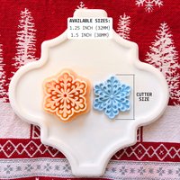 Snowflake Clay Cutter – Christmas Polymer Clay Tool