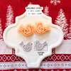 Nordic Bird Clay Cutter Mirror Set – 1 and 1.25 Inch Christmas Polymer Clay Tools
