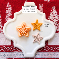 Nordic Star Clay Cutter – Christmas Polymer Clay Tool