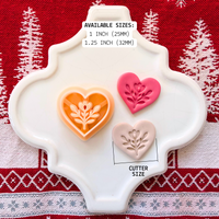 Nordic Heart Clay Cutter – Christmas Polymer Clay Tool