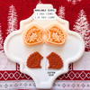 Nordic Hedgehog Clay Cutter Mirror Set – 1 and 1.25 Inch Christmas Polymer Clay Tools
