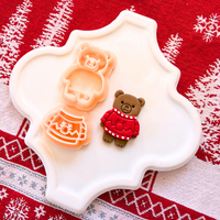 Christmas Sweater Bear Clay Cutter – 1.25 Inch Polymer Clay Tool