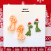 Christmas Dinosaur Clay Cutters – T-Rex, Brontosaurus, Stegosaurus | Polymer Clay Tools