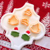 Santa Hat Christmas Tree Clay Cutter Mirror Set – 1 and 1.25 Inch Polymer Clay Tools
