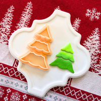 Christmas Tree Dangle Cutter Set – 3 Piece 1.5 Inch Polymer Clay Tools