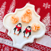 Christmas Penguin with Scarf Clay Cutter Set – 1.25 Inch Polymer Clay Tools