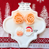 Santa and Mrs Claus Clay Cutters – 1, 1.25, 1.5 Inch Christmas Polymer Clay Tools