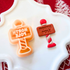 North Pole Sign Clay Cutter – 1.5 Inch Christmas Polymer Clay Tool
