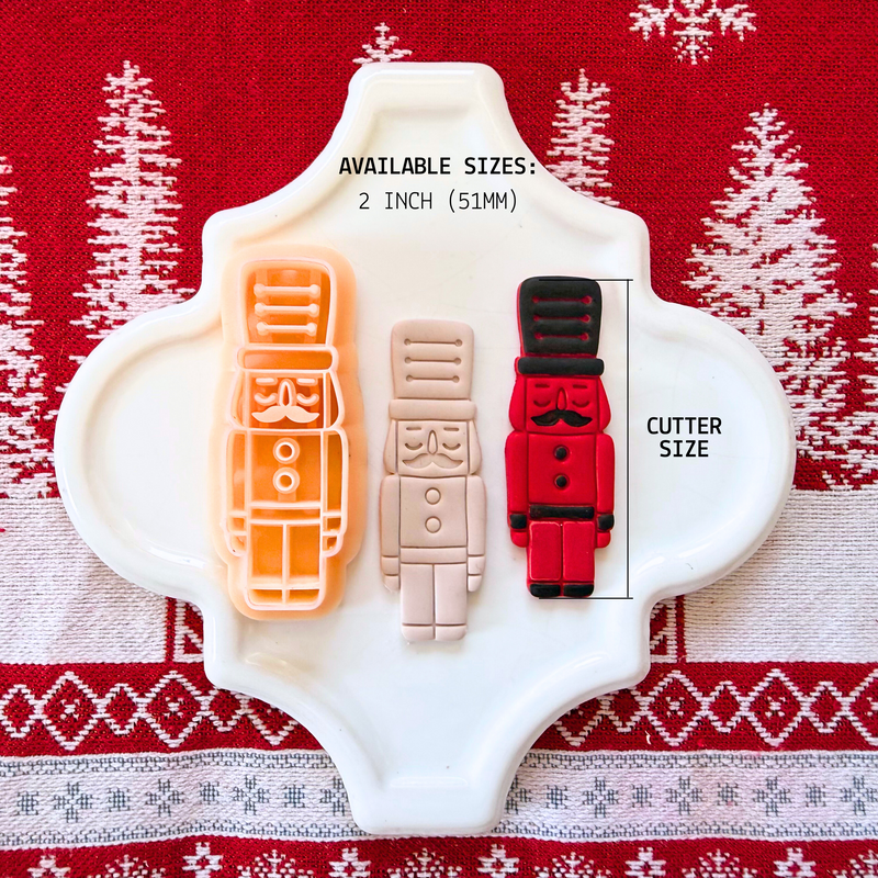 Nutcracker Clay Cutter – 2 Inch Christmas Polymer Clay Tool