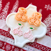 Cherry Snowflake Clay Cutter Mirror Set – 1.25 Inch Christmas Polymer Clay Tools