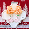 Cherry Snowflake Clay Cutter Mirror Set – 1.25 Inch Christmas Polymer Clay Tools