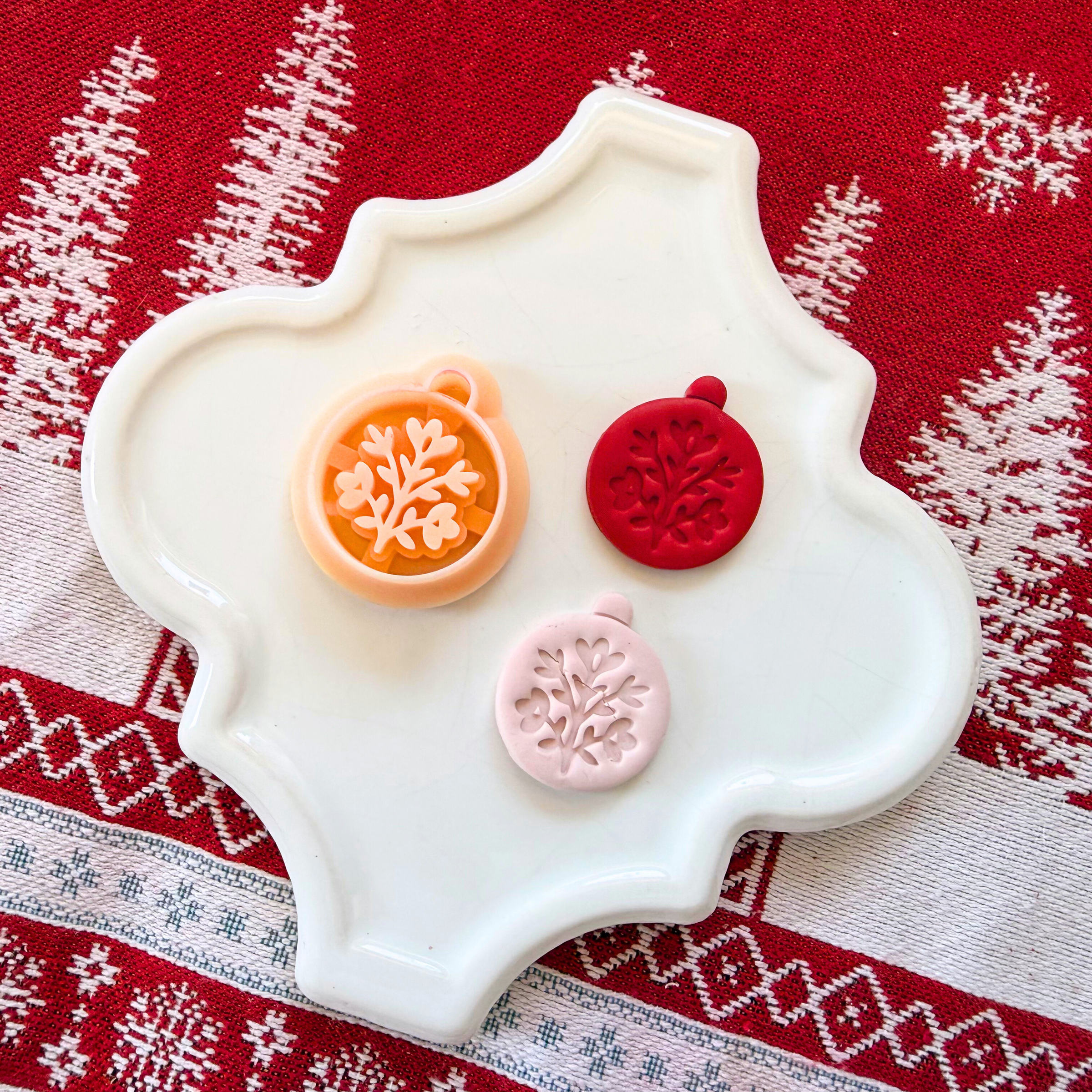 Nordic Christmas Ornament Clay Cutter – Holiday Clay Tool