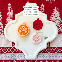 Nordic Christmas Ornament Clay Cutter – Holiday Clay Tool