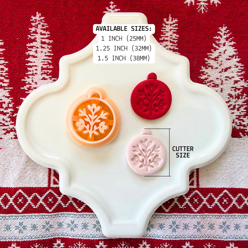 Nordic Christmas Ornament Clay Cutter – Holiday Clay Tool