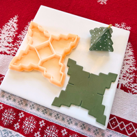 Origami Christmas Tree Clay Cutter – Polymer Clay Tool for Holiday Jewelry
