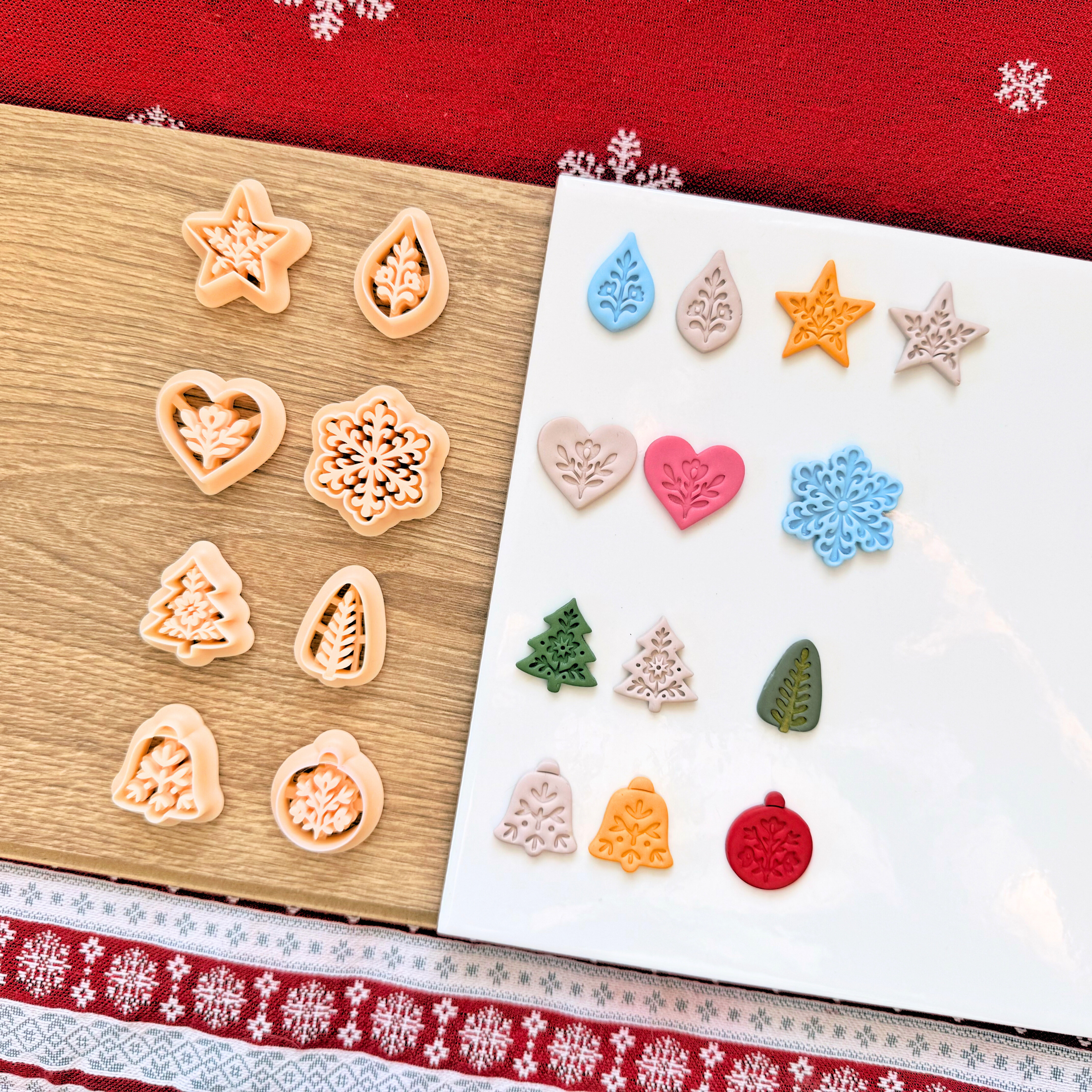 Nordic Christmas Shapes – Polymer Clay Cutters Collection