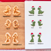 Christmas Dinosaur Clay Cutters – T-Rex, Brontosaurus, Stegosaurus | Polymer Clay Tools