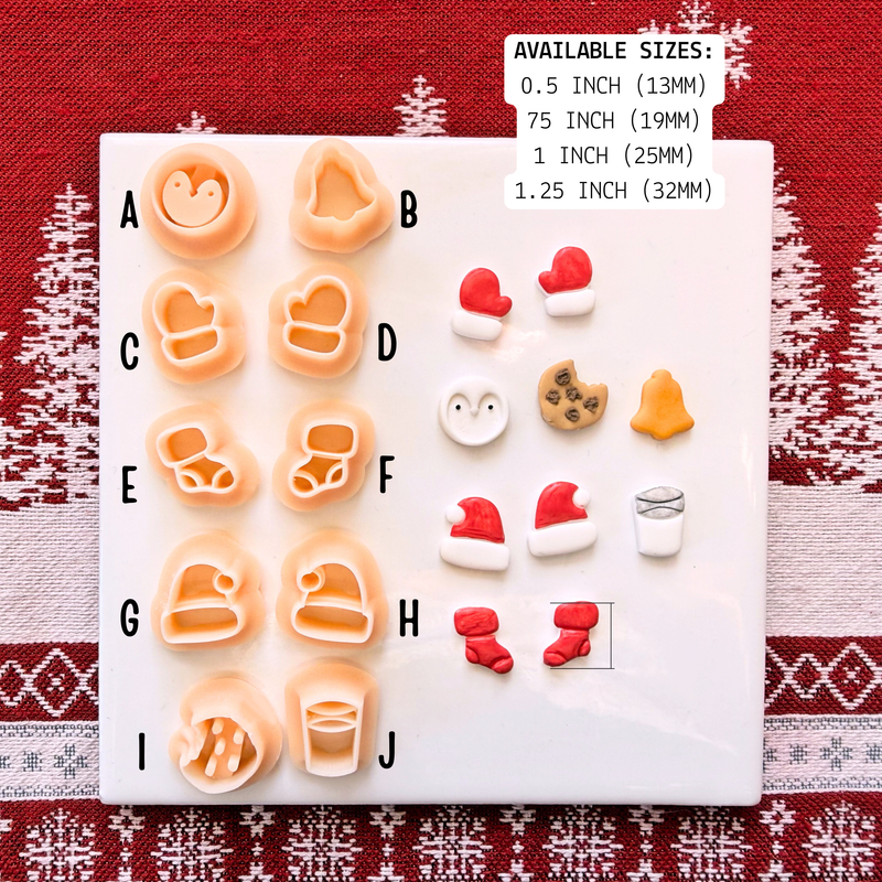 Christmas Stud Cutters – Polymer Clay Tools Collection