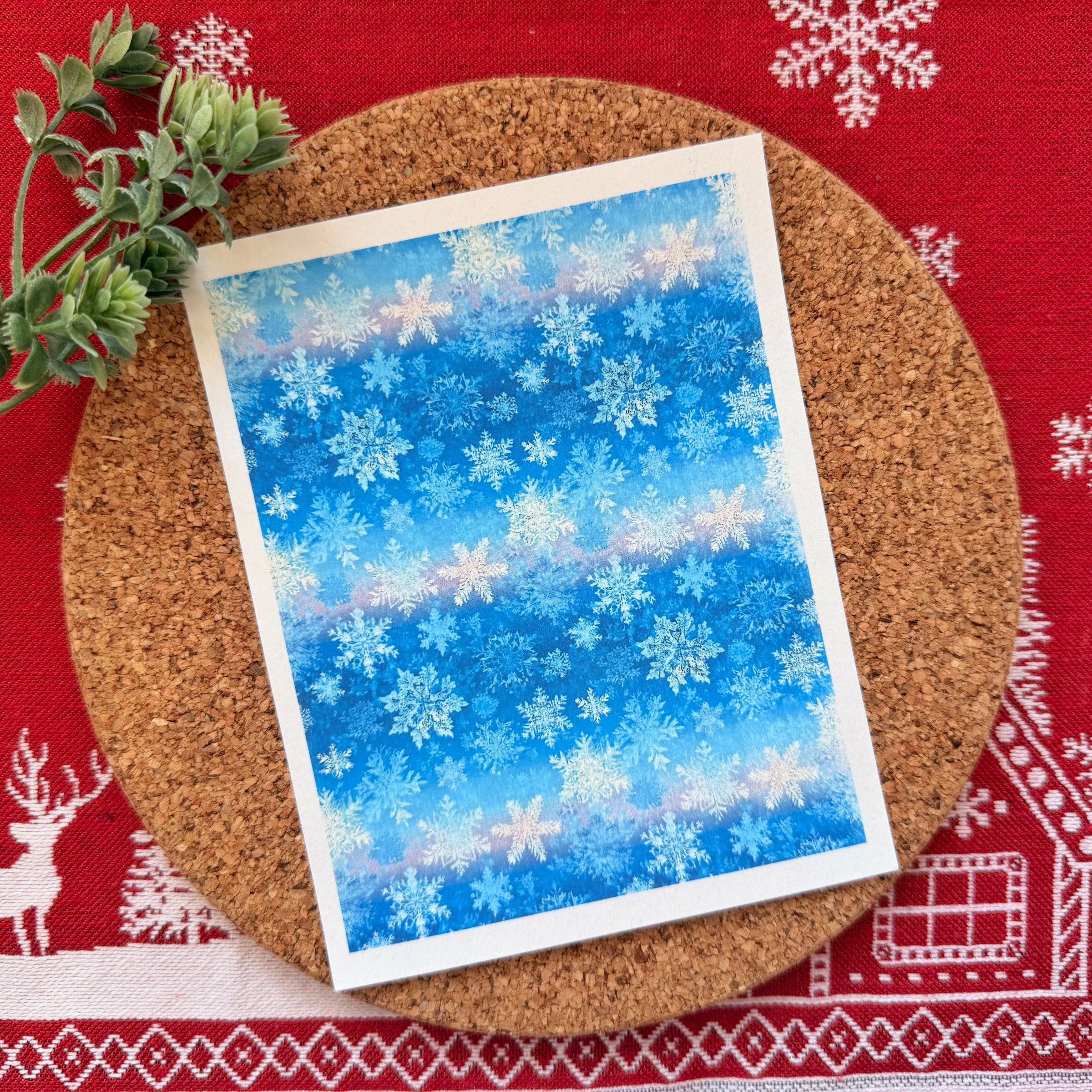 Frosty Snowflakes Polymer Clay Transfer Sheet – Winter Design