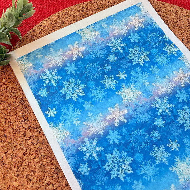 Frosty Snowflakes Polymer Clay Transfer Sheet – Winter Design