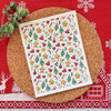 Cute Christmas Doodles Polymer Clay Transfer Sheet – Holiday Design