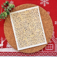 Golden Glitter Dots Polymer Clay Transfer Sheet – Festive Design