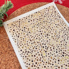 Golden Glitter Dots Polymer Clay Transfer Sheet – Festive Design