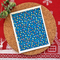 Colorful Christmas Lights Polymer Clay Transfer Sheet – Holiday Design