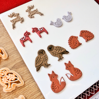 Nordic Christmas Animals – Polymer Clay Cutters Collection