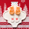 Cat Snowman Clay Cutter Mirror Set – 1 and 1.25 Inch Christmas Polymer Clay Tools
