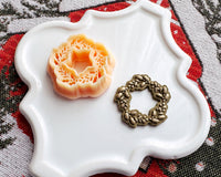 Holly Wreath Christmas Clay Cutter - Christmas 2024