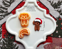 Santa Dog Clay Cutter Set - Christmas 2024