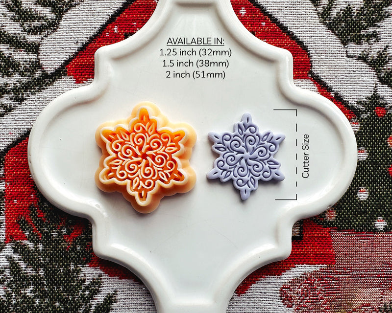 Ornate Snowflake Clay Cutter - Christmas 2024