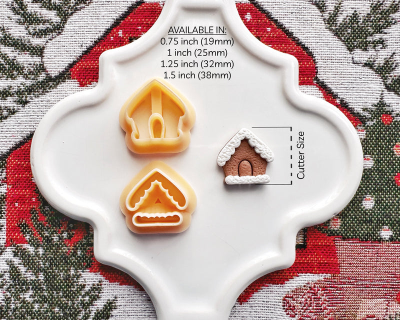 Gingerbread House Clay Cutter Set - Christmas 2024